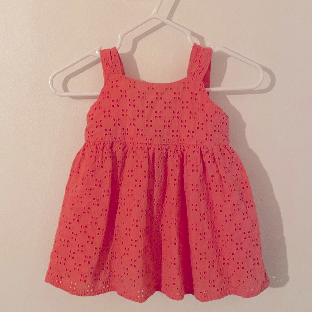 KOALA KIDS EYELET CORAL DRESS